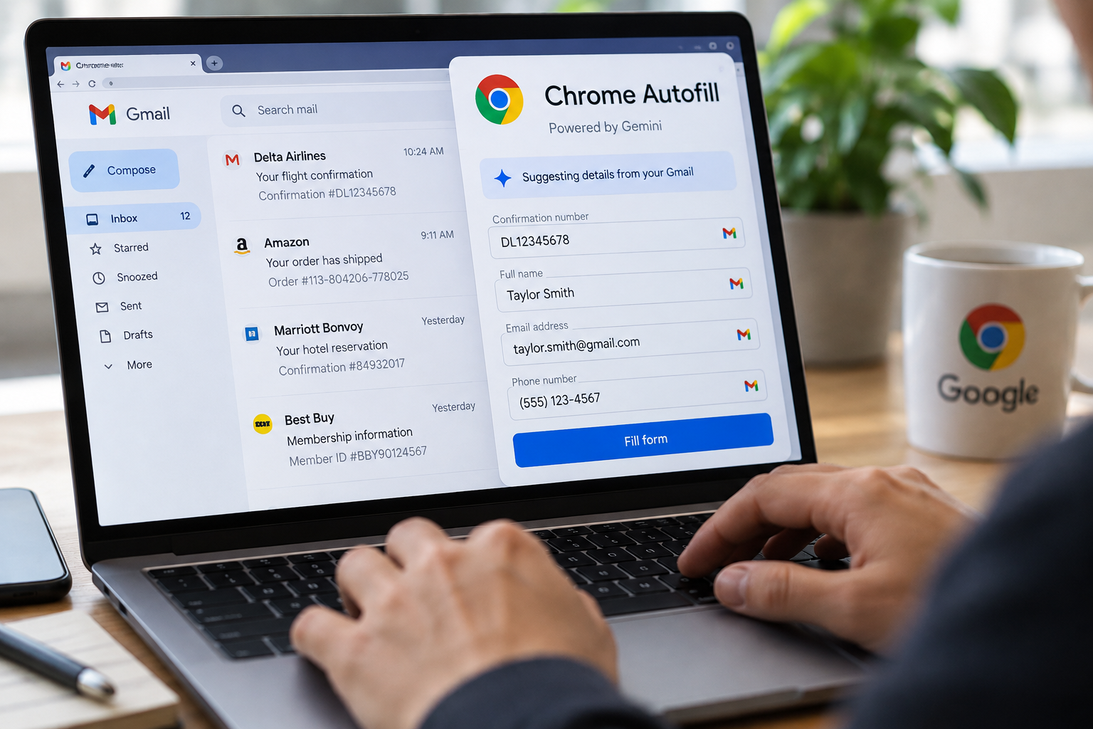 Chrome Autofill Can Now Pull Form Details From Your Gmail