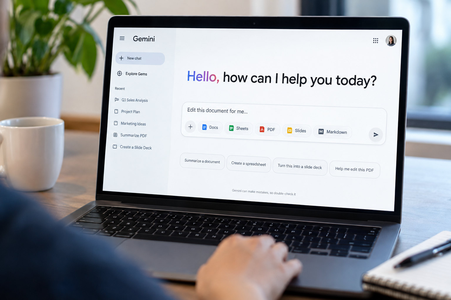Google Gemini Users Can Now Edit Docs, Sheets and PDFs in Chat