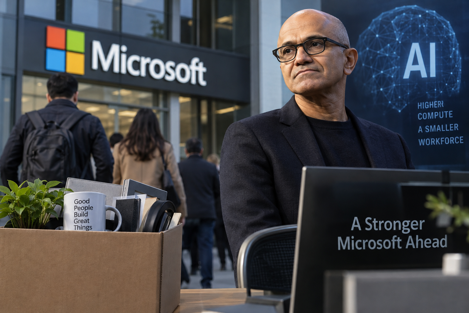 Microsoft Offers Buyouts to 60,000 Workers as AI Reshapes Its Payroll