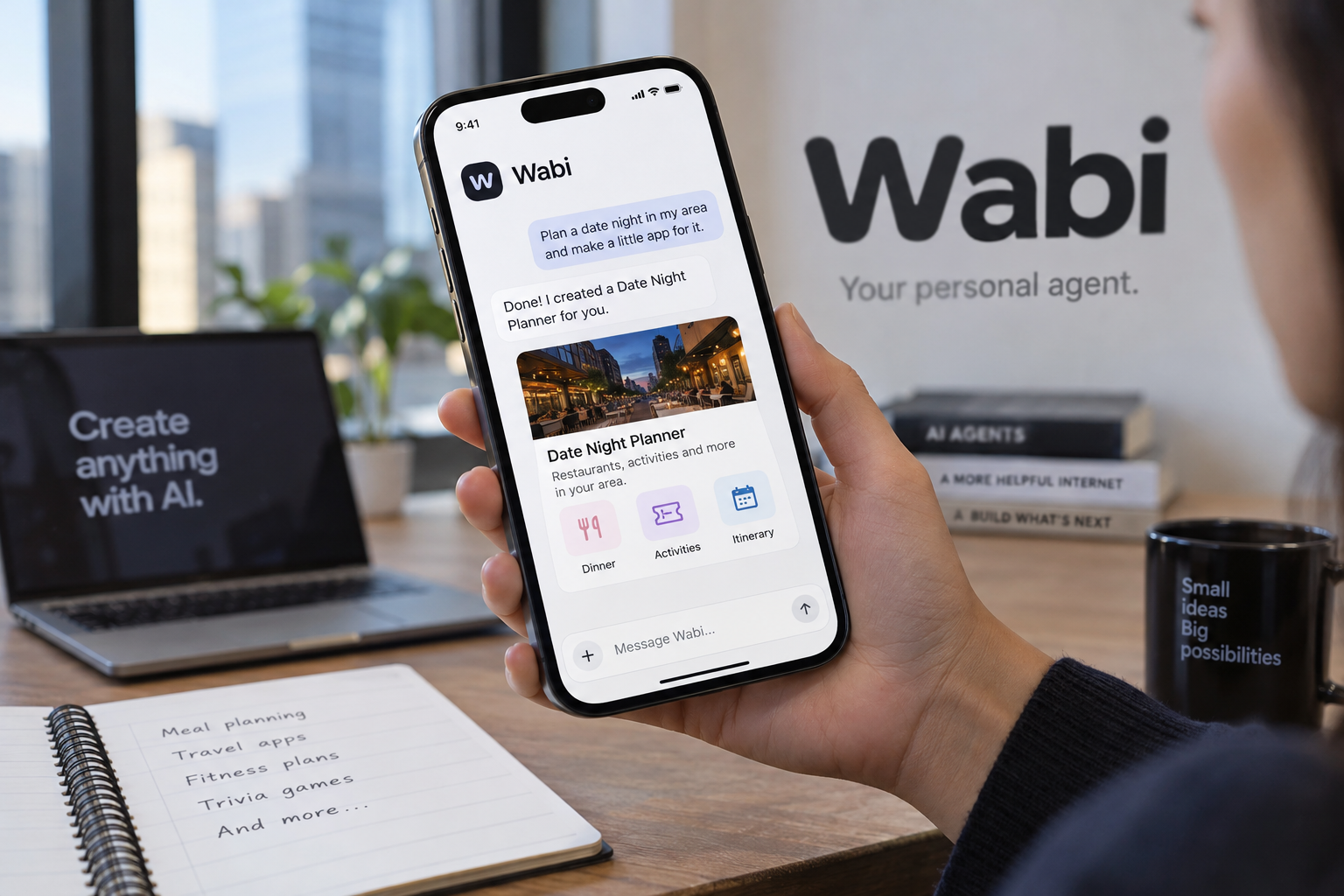 Wabi, an AI Agent That Builds Mini Apps, Raises $55M at $1.25B Valuation