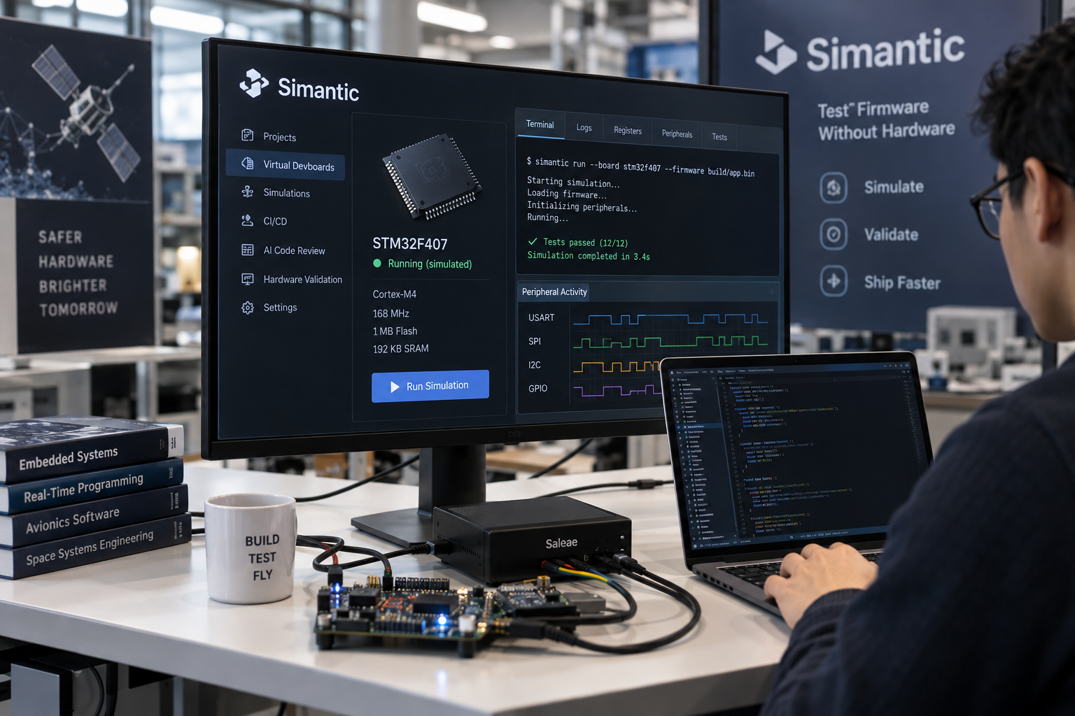 Simantic Launches Firmware Simulator That Lets AI Agents Test Code Without Hardware