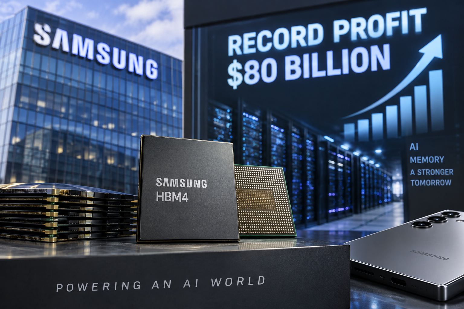 Samsung Posts Record $80 Billion Quarterly Profit on AI Memory Demand