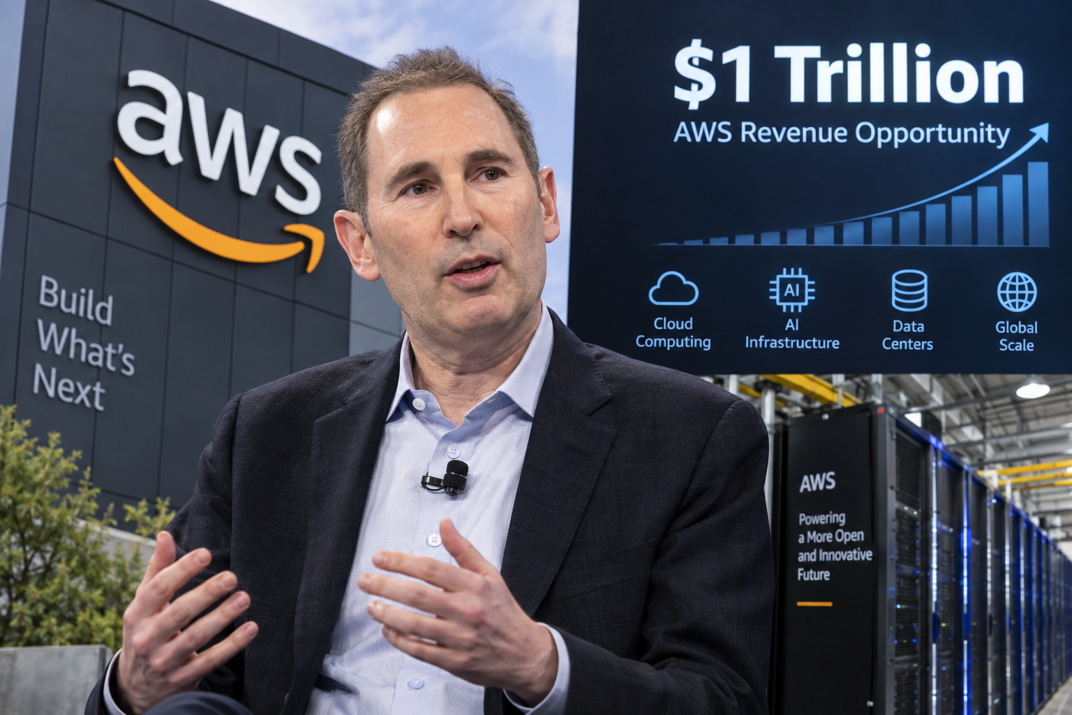 Jassy Says AWS Can Reach $1 Trillion in Revenue, but Amazon Must Spend Heavily First