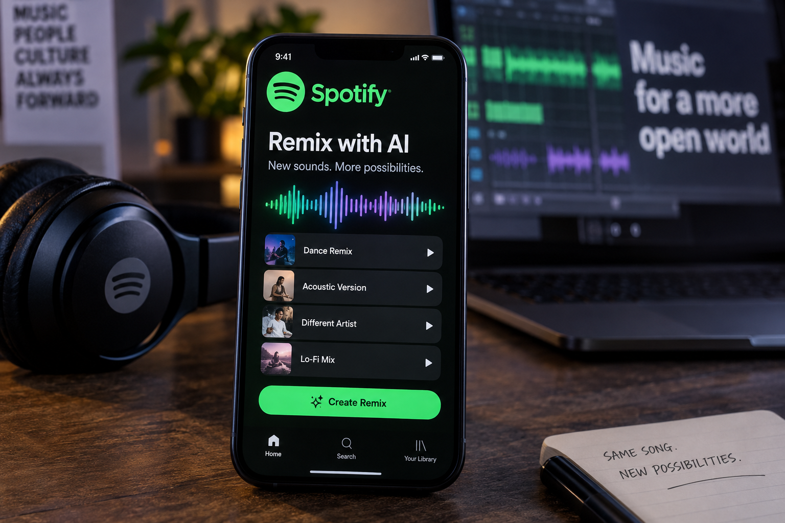 Spotify Plans Paid AI Remix Tool for Early 2027, FT Reports