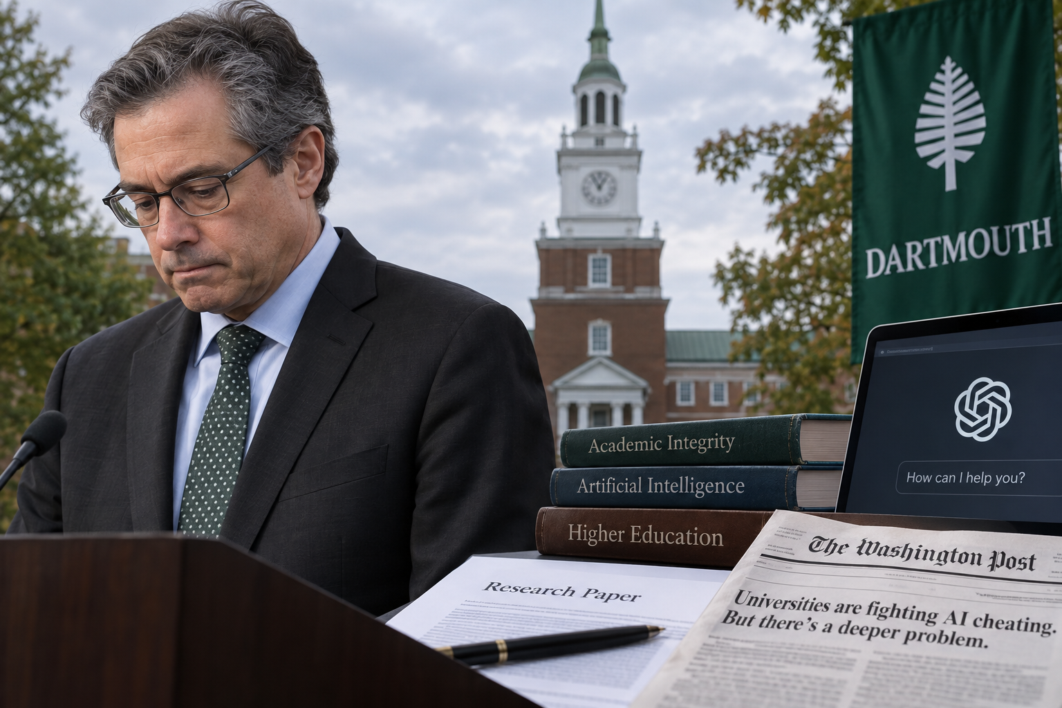 Dartmouth Provost Resigns After Undisclosed AI Use in Academic Paper and Op-Ed
