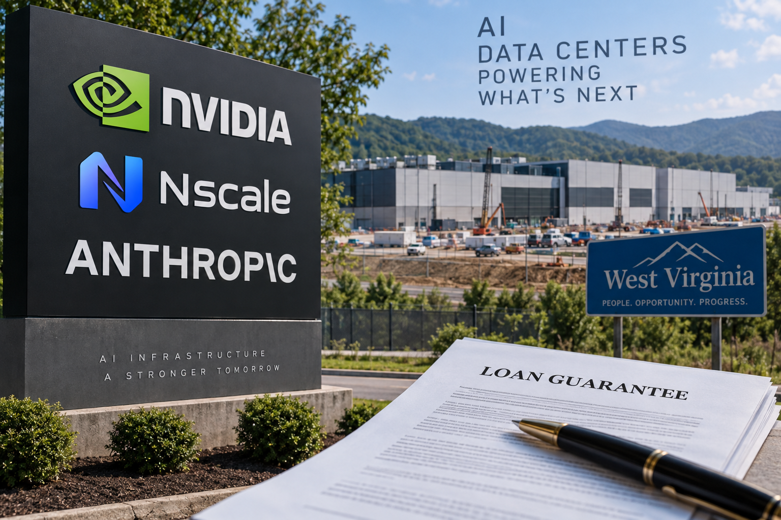 Nvidia Weighs Co-Signing Nscale's Debt for Anthropic-Linked AI Data Center in West Virginia