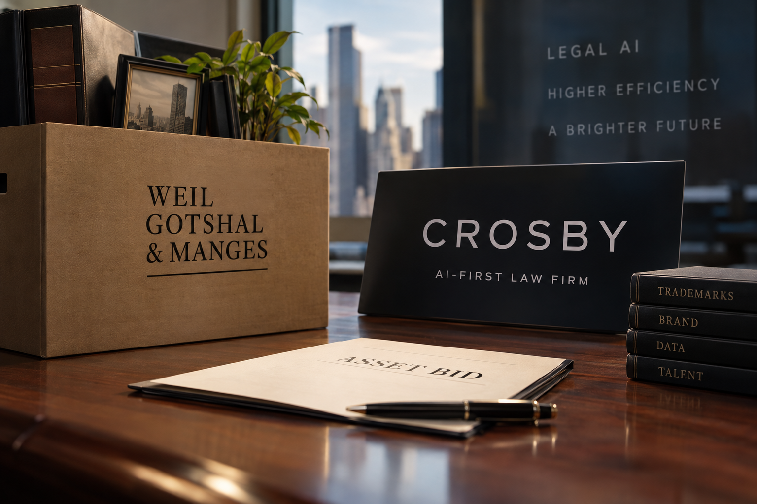 AI-First Law Firm Crosby Bids for Assets of Collapsing Weil Gotshal