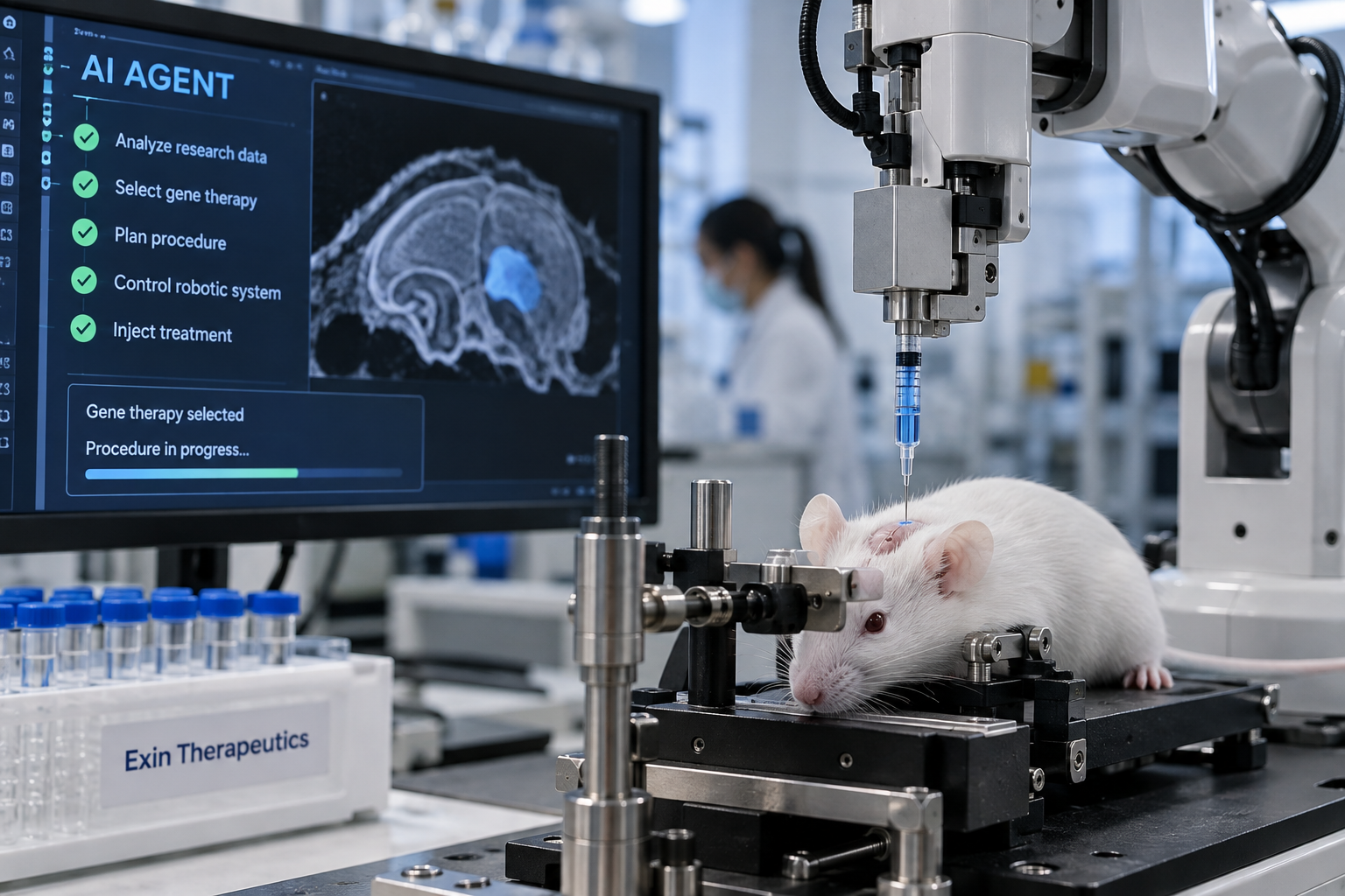 AI Agent Chooses and Injects Gene Therapy Into Live Mouse Brain