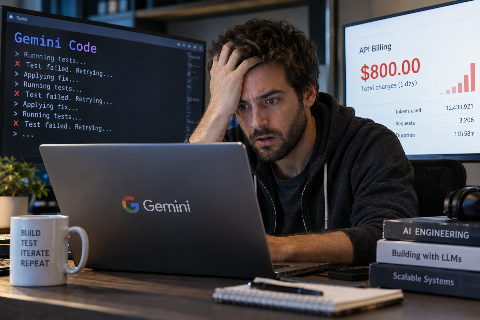 Developer Says Gemini Code Racked Up $800 in One Day of Runaway Coding